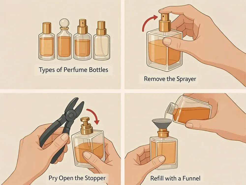how to open perfume bottle