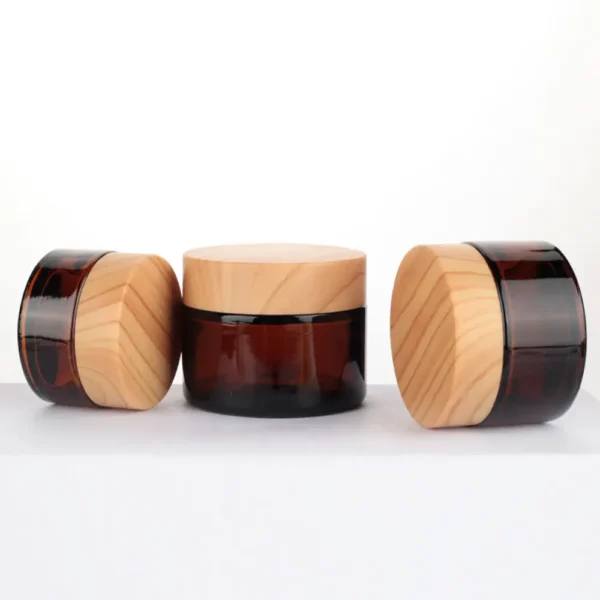 cosmetic jars with lids