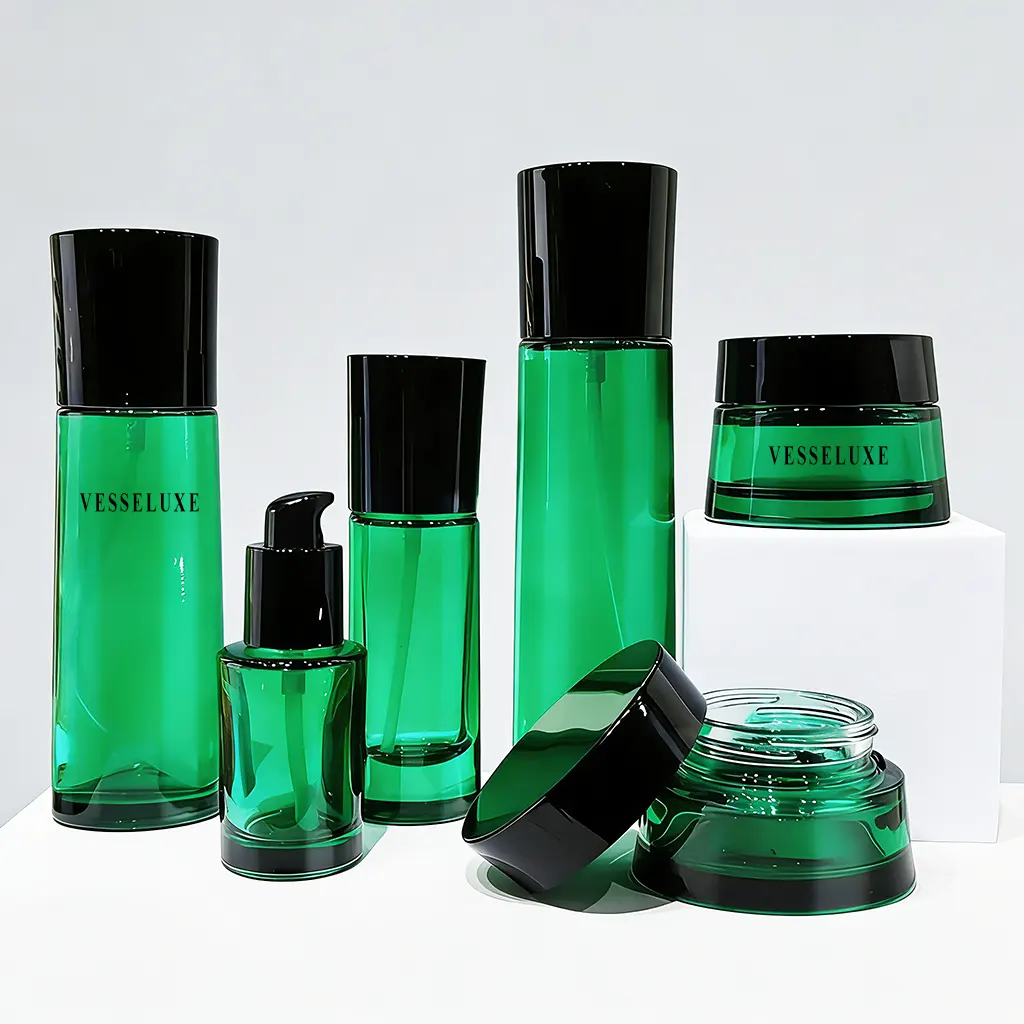 custom pump cosmetic bottles and jars