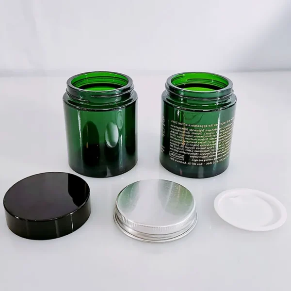 custom skincare packaging, glass face cream jars