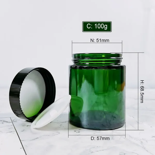 custom skincare packaging, glass face cream jars