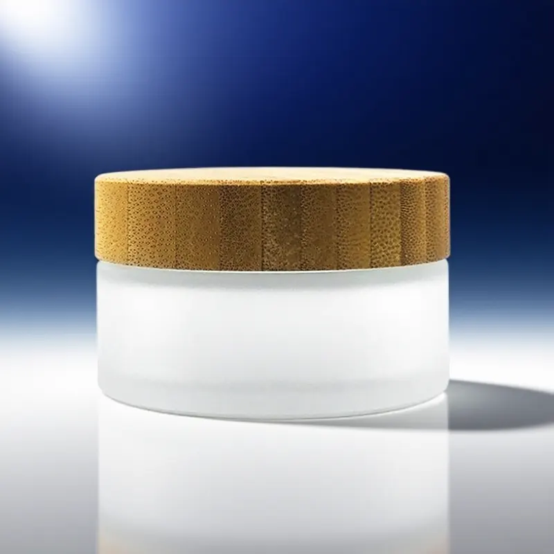 frosted cosmetic jars