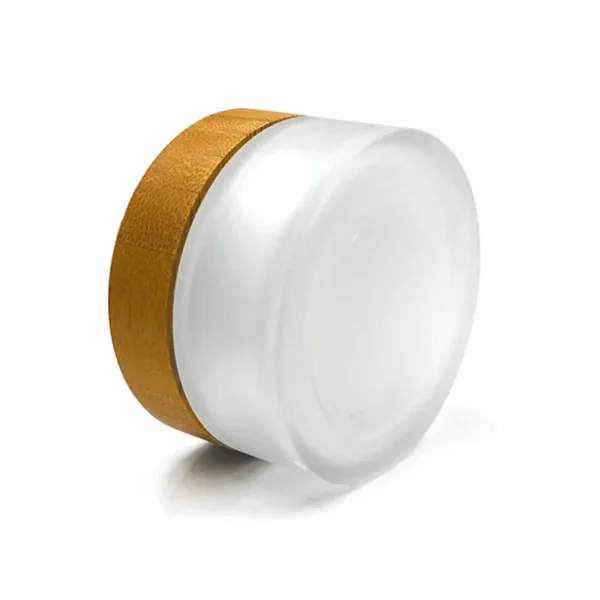 frosted cosmetic jars