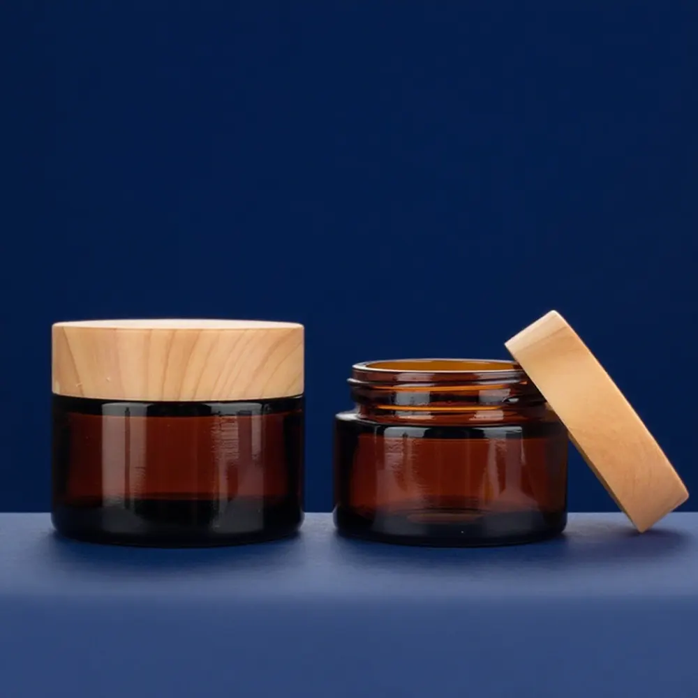 glass cosmetic jars