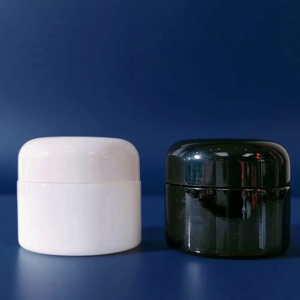 glass cosmetic jars with lids