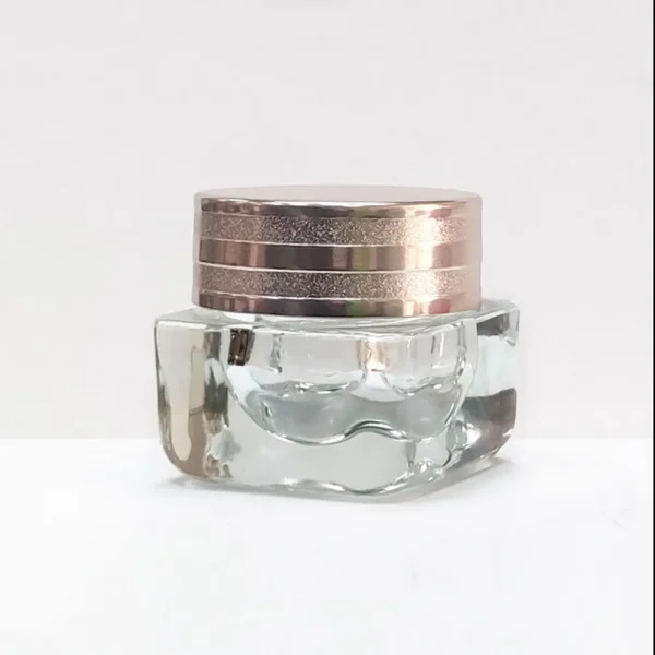 luxury glass cosmetic jars