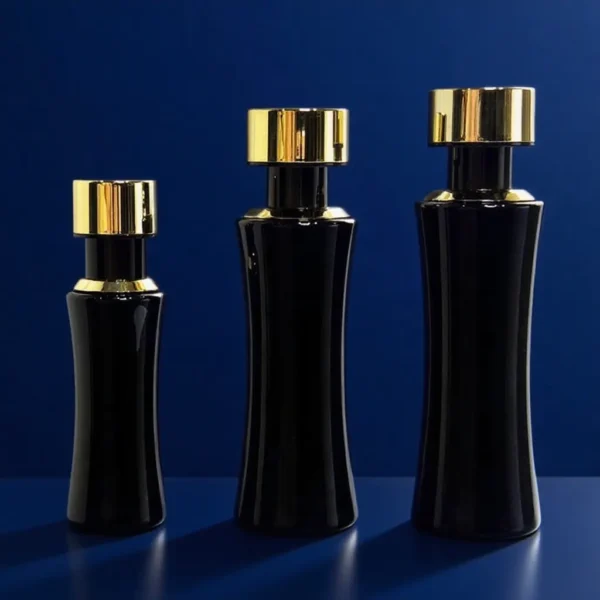 luxury skincare packaging, cosmetic bottles glass