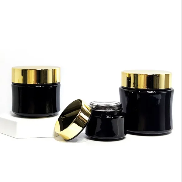 luxury skincare packaging, cosmetic bottles glass