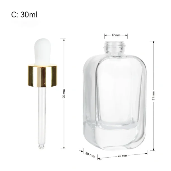 amber bottles with dropper