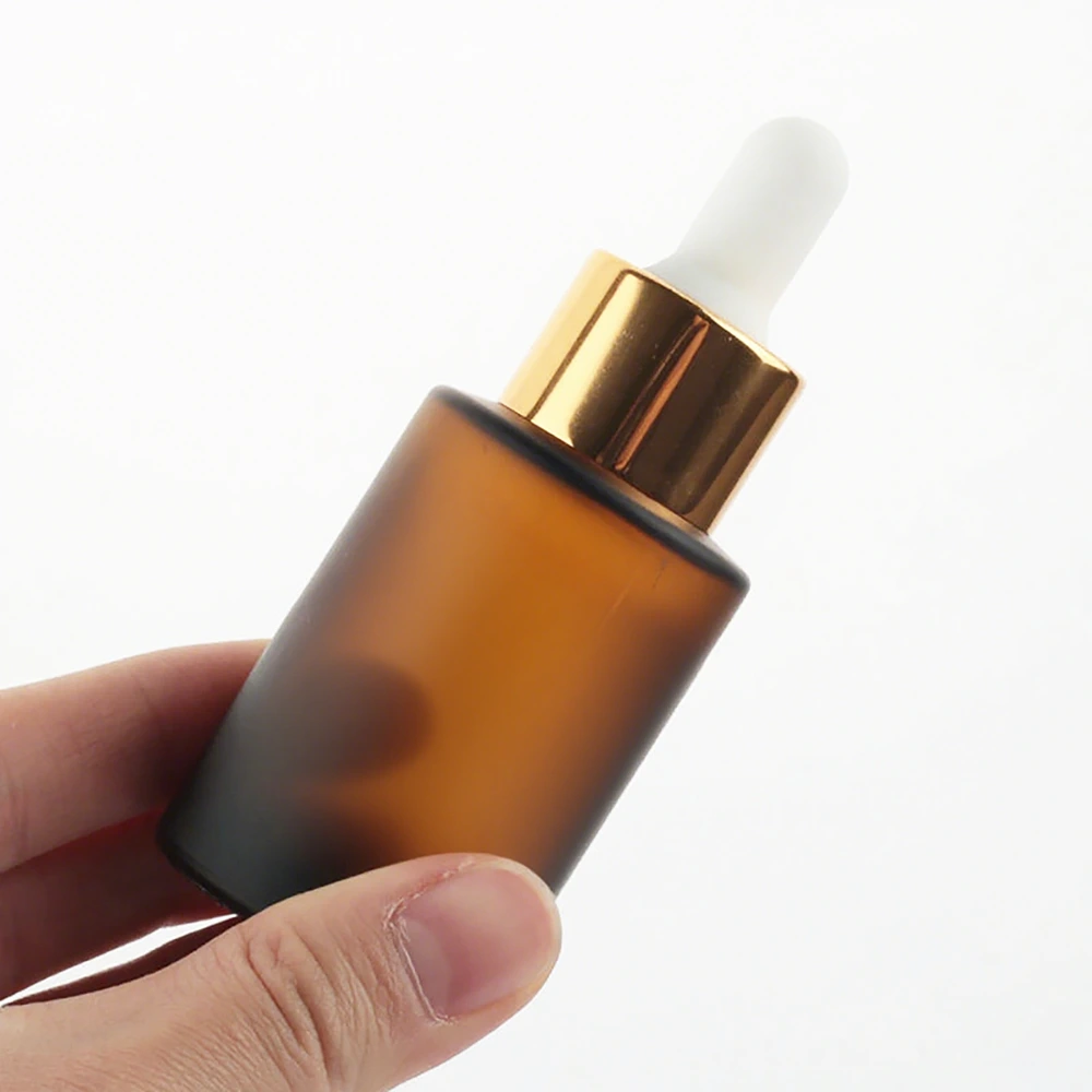 amber dropper bottles