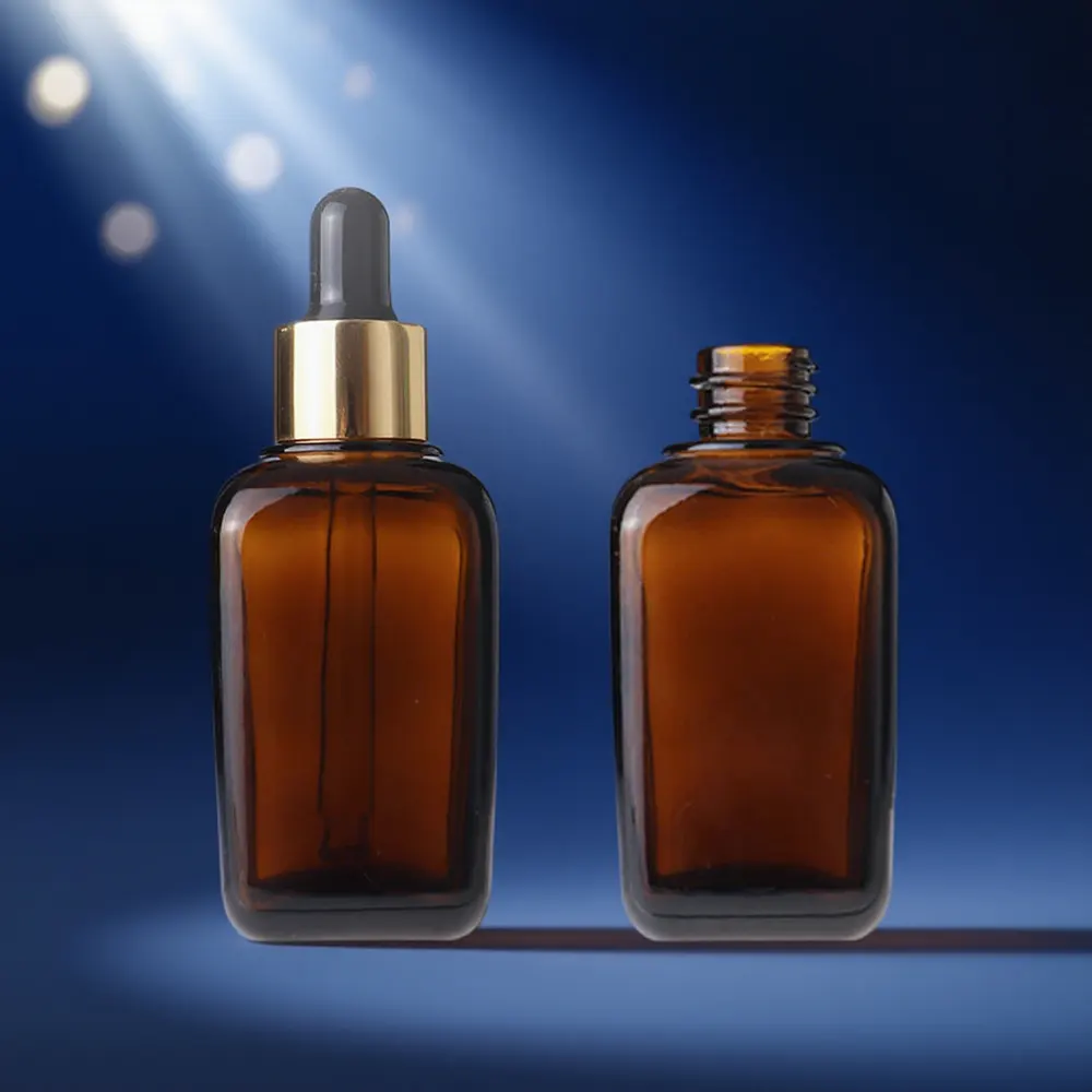 amber glass bottles with dropper