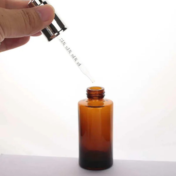 amber glass dropper bottles