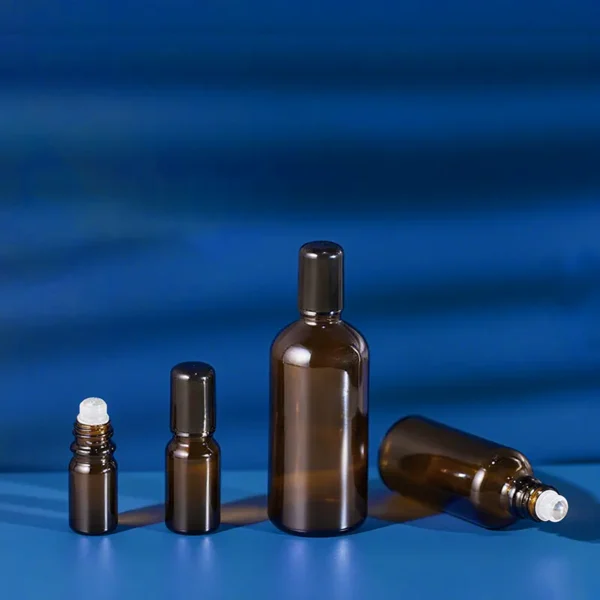 amber glass roll on bottles