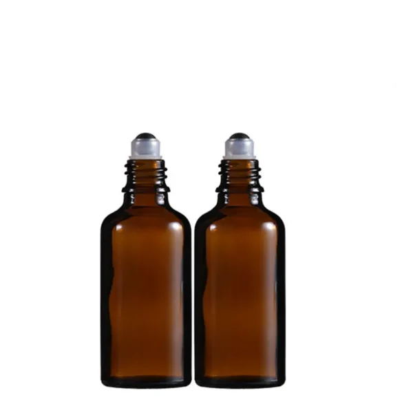 glass bottle with roller top