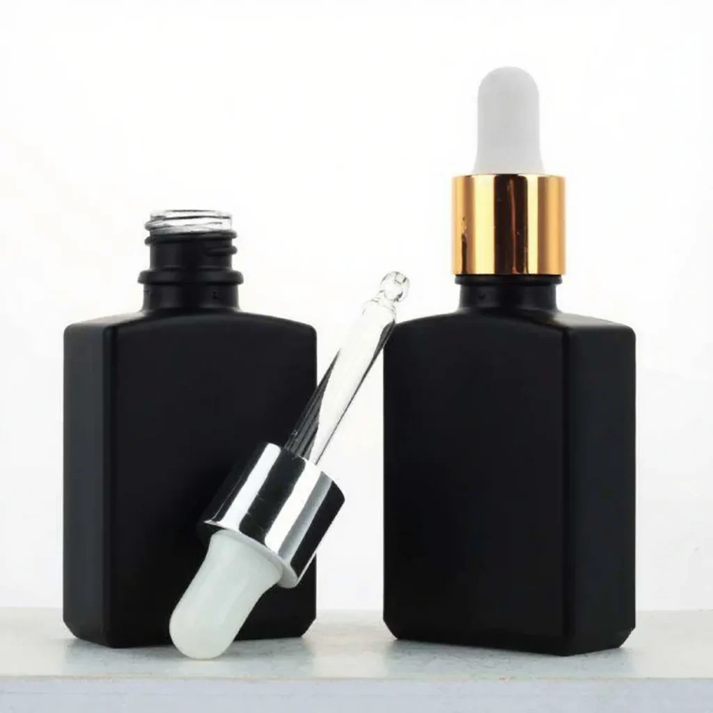 glass bottle with dropper