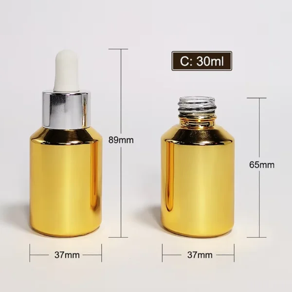 glass bottle with glass dropper