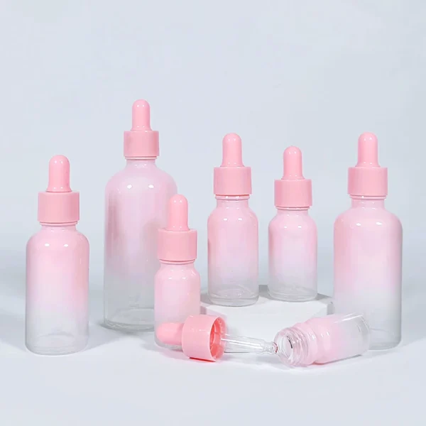 glass bottles with dropper