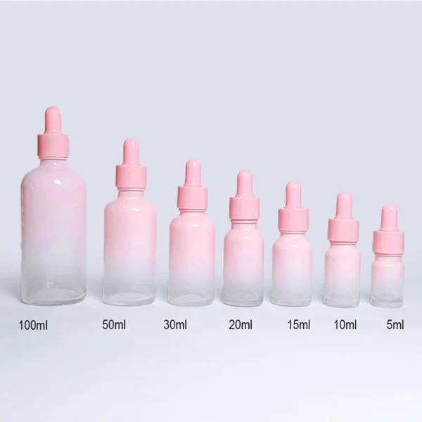 glass bottles with dropper