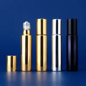 glasflaskor med rullboll