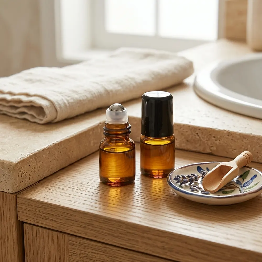 ätherische Öle in Roll-on-Flaschen