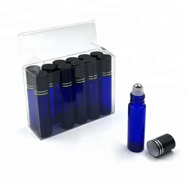 10ml glass roll on bottles with caps