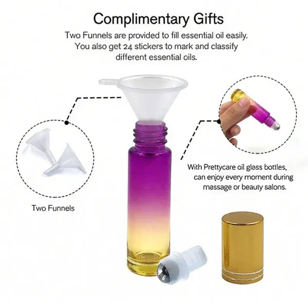 roller ball perfume bottle, empty glass roll on bottles