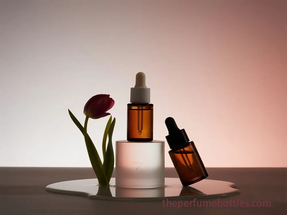 amber glass dropper bottles