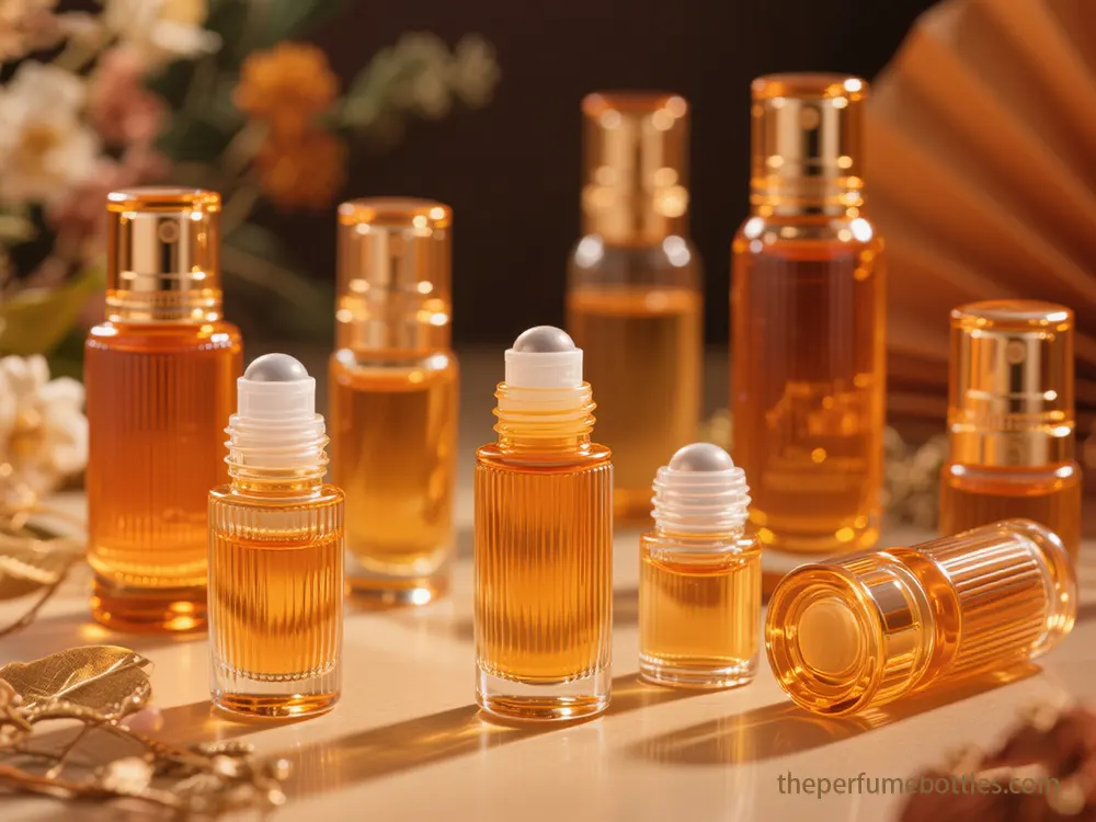 10ml amber glass roll on bottles