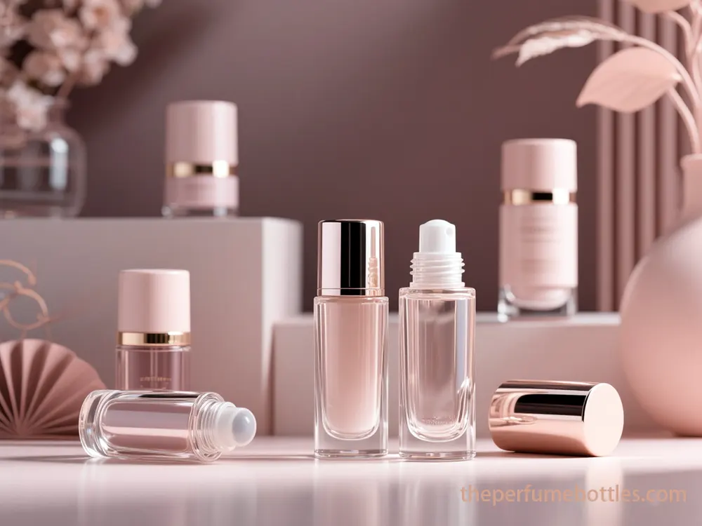 empty glass roller bottles