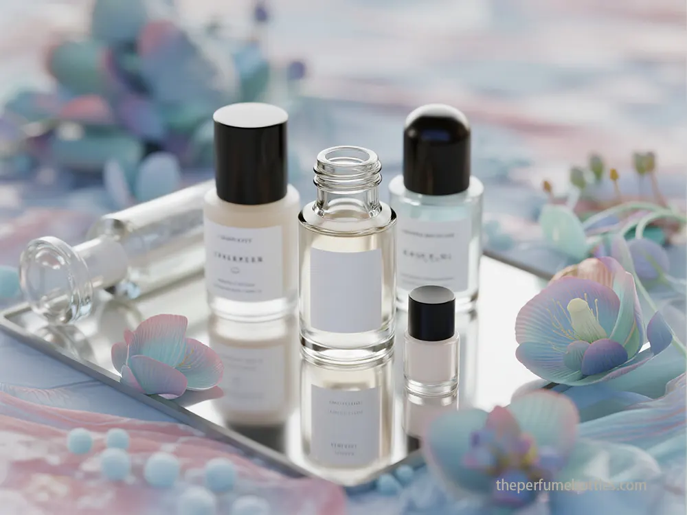 empty glass roller bottles