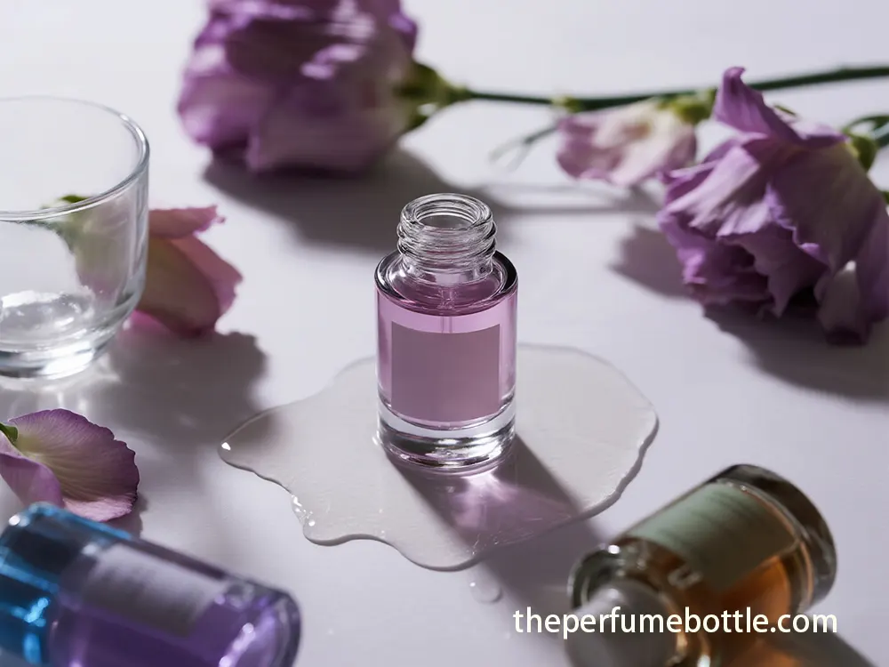 empty perfume roll on bottles