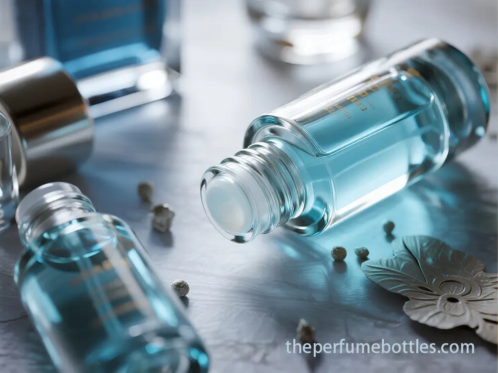 empty perfume roll on bottles
