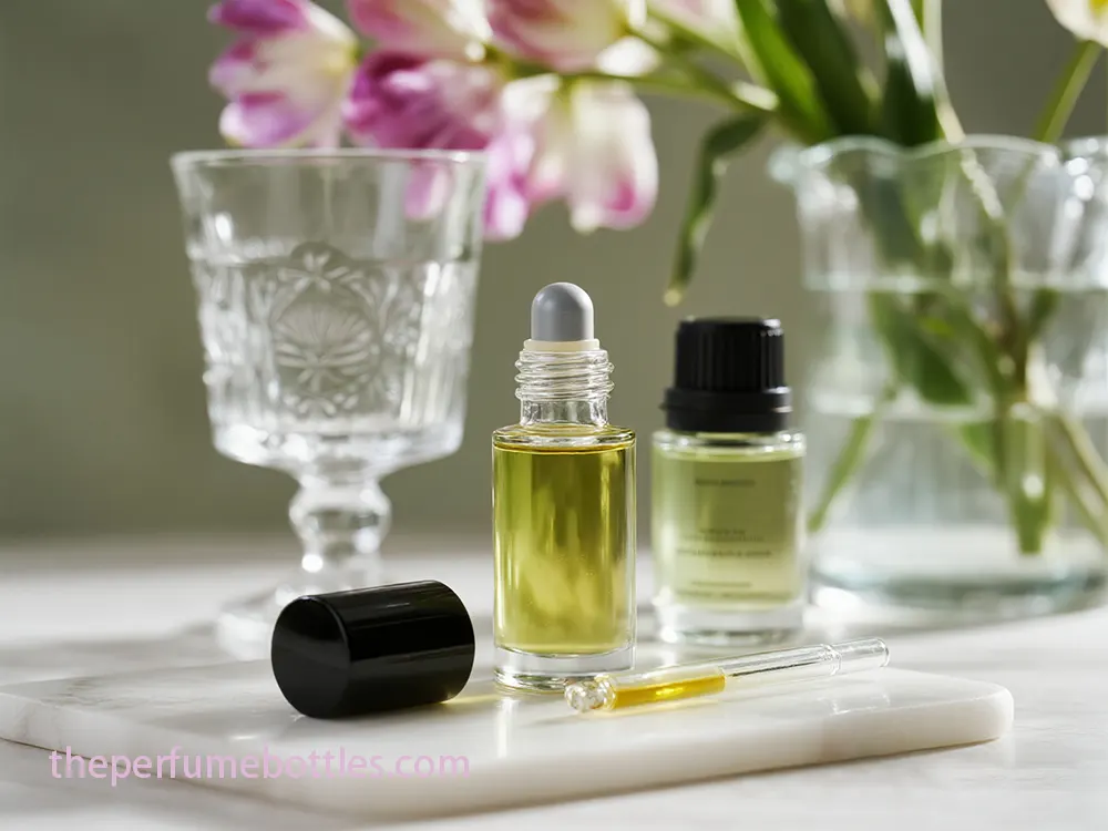 essential oil bottles