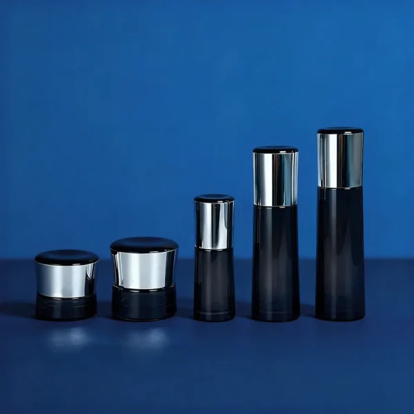 skincare bottles and jars