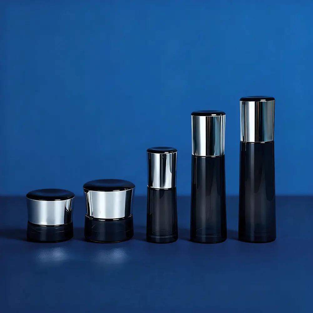 skincare bottles and jars