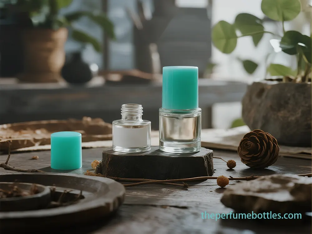 small glass roll on bottles