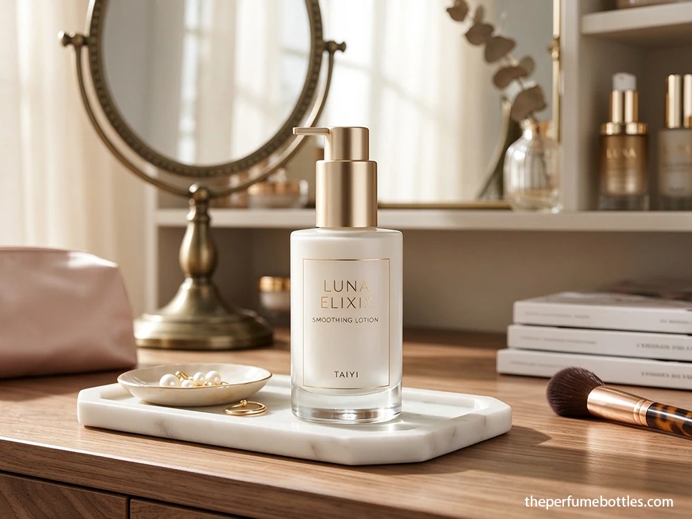glass lotion bottle tends
